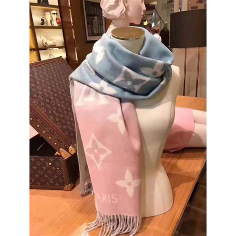 louis vuitton scarf light blue|lv scarf women price.